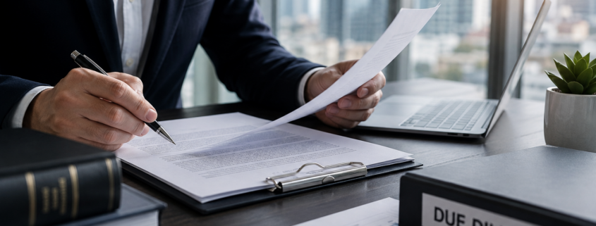 Due Diligence Legal para revisión y análisis de documentos empresariales