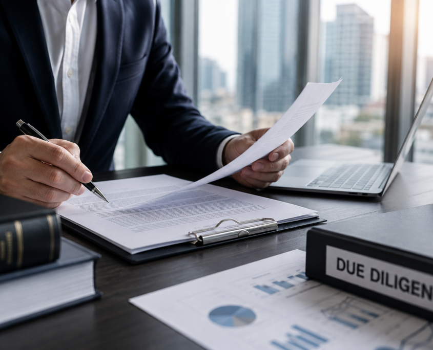 Due Diligence Legal para revisión y análisis de documentos empresariales